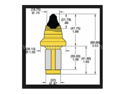 SM07 Kennametal zobi, 22mm, set 50 kom