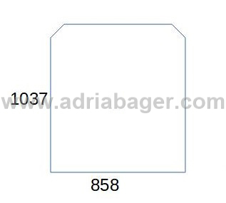 JCB 550.140, 827/80225, 827/30501, Laminirano prednje steklo