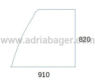 JCB 550.140, 827/80201, Steklo zgornjih vrat