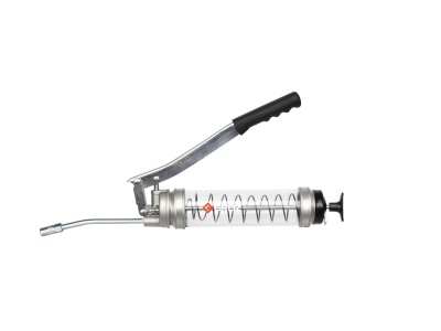 Tlačilka za mast dvoročna ''clear tube'' 400g, s kovinsko cevjo, M10X1 - 46901 [G1R/HD/M-CL]